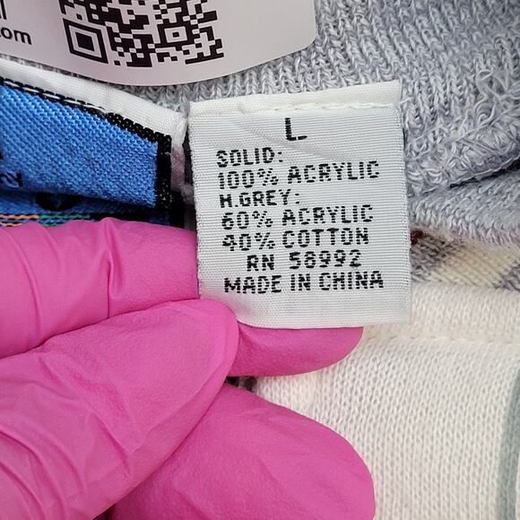 Spalding Zip Sweatshirt M/L 23x26 Cropped Two-Tone Striped - Picture 6 of 15